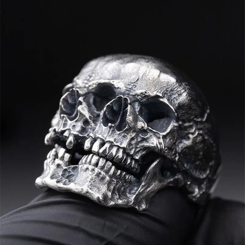 Skeleton Biker Rings